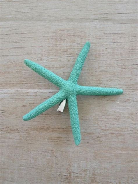 Starfish Hair Clip Sea Foam Ocean Beach Wedding Mermaid Etsy