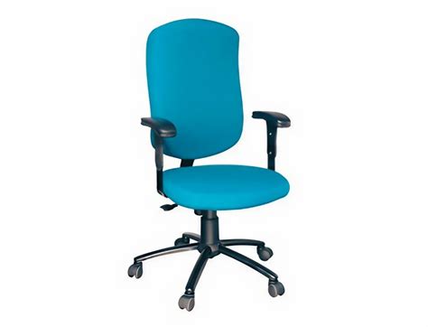 Fabric Mid Back Godrej Cushion Chair Fixed Arm Blue At Rs In New