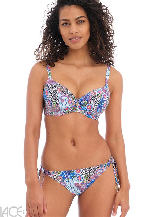 Freya Swim Boho Breeze Plunge Bikini Top G K Cup Multi Lace Lingerie