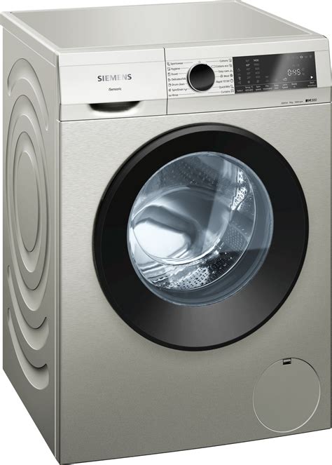 Siemens 9kg Iq300 Front Loader Washing Machine Silver Inox Wg44a1xvz