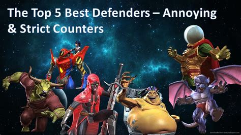 The Top 5 Best Defenders In Mcoc Youtube