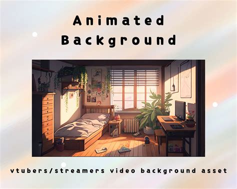 Vtuber Asset Animated Cozy Room Background Japanese Room Theme Instant