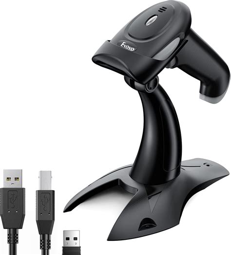 Eyoyo 2D QR Wireless Barcode Scanner With Stand 2500mAh Bluetooth