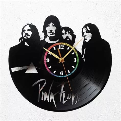 Reloj De Pared Disco Vinilo Vinil Acetato Pink Floyd Envío gratis