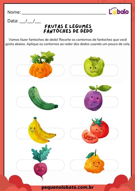 Atividades Frutas E Vegetais Para Educa O Infantil