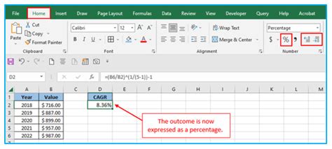 How To Calculate Average Growth Rate In Excel