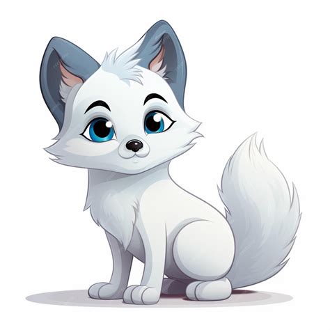 Premium Vector Cartoon Arctic Fox Vector Illustration – NBKomputer