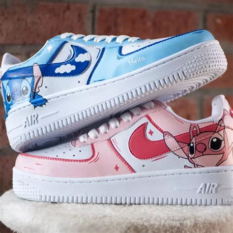 Stitch Air Force 1 Custom Cute Nike Shoes Nike Shoes Women Nike Shoes Women Fashion