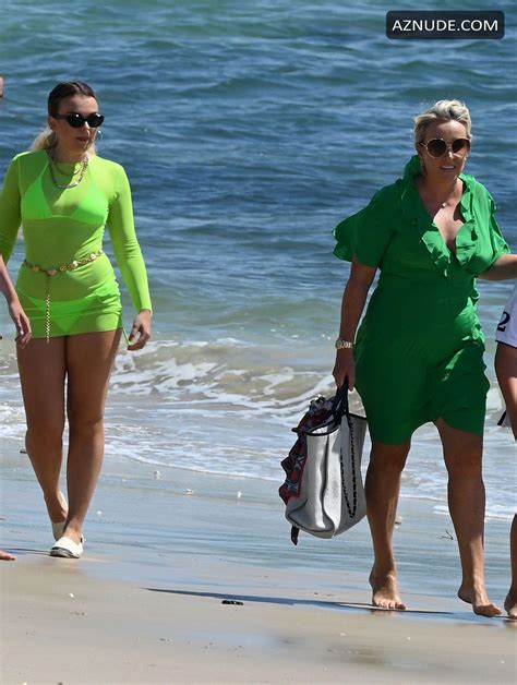 Tallia Storm Shows Off Her Bikini Ready Lockdown Body In A Green Bikini In London Aznude