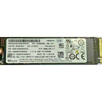 SK Hynix PC711 512GB Internal SSD M 2 2280 PCIe Gen3 X4 NVMe