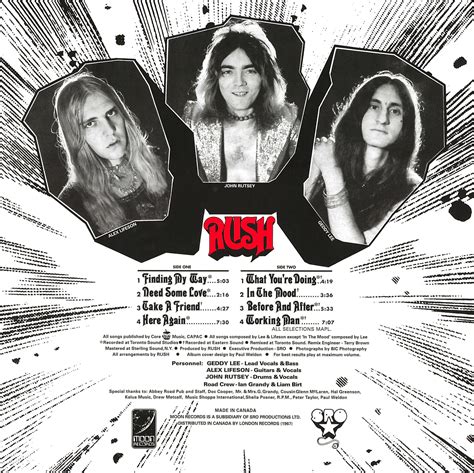 Rush 1974 Классический хард рок высшей пробы Четыре Семерки Дзен