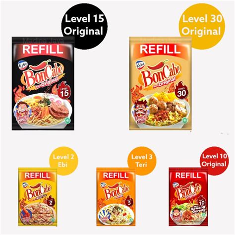 Jual Kobe Boncabe Refil Bon Cabe Original Level Ebi Teri