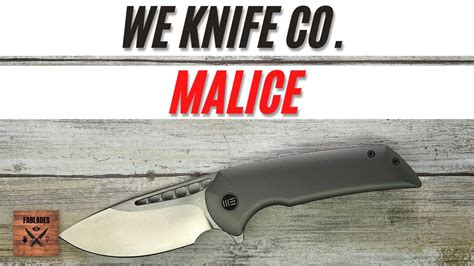 We Knife Co Malice Pocketknife Fablades Full Review YouTube