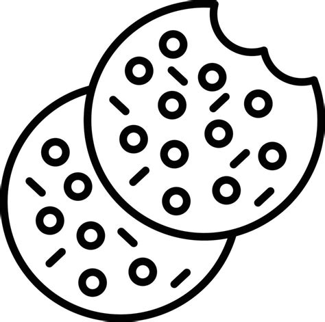 Cookie Outline Clipart