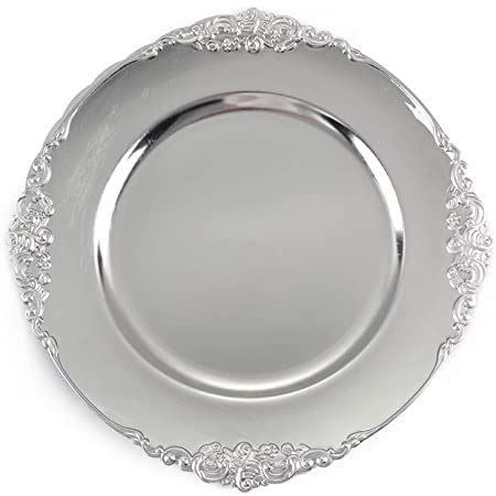 Amazon Tiger Chef Silver Charger Plates Antique Plate Chargers