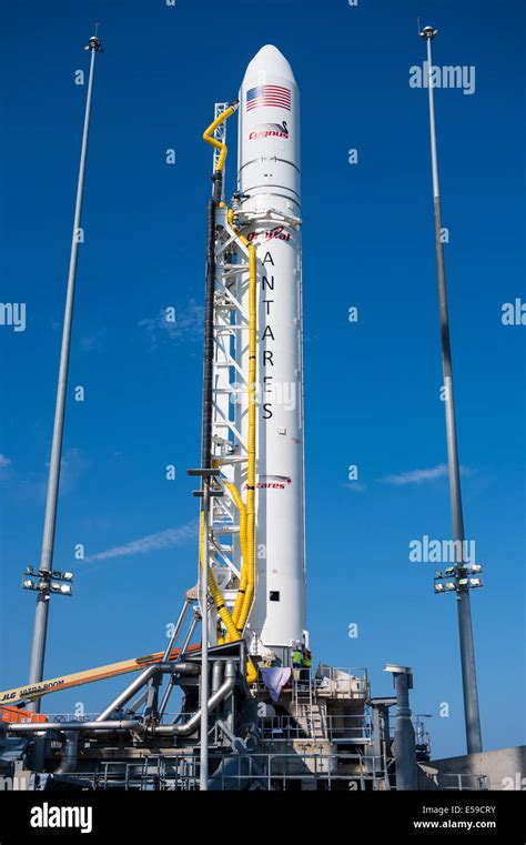 The Orbital Sciences Corporation Antares Rocket With The Cygnus