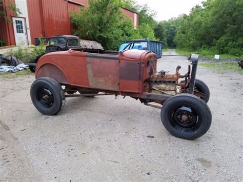 Model A Ford Roadster Hot Rod Rat Gow Job Scta Trog Flathead