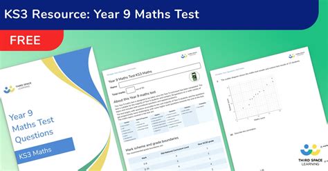 Free Year 9 Maths Test With Answers And Mark Scheme