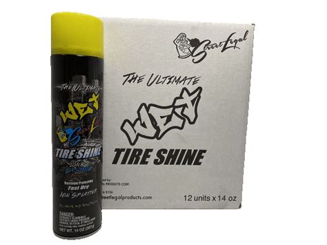 Street Legal Wet Wheel Tyre Spray Shine Pack Oz Per Can