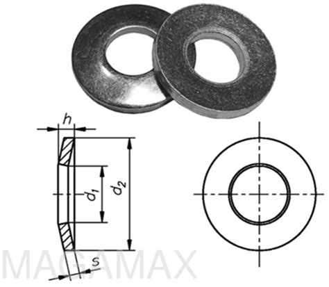 DIN 6796 / ISO 10670 Шайба пружинная тарельчатая стопорная