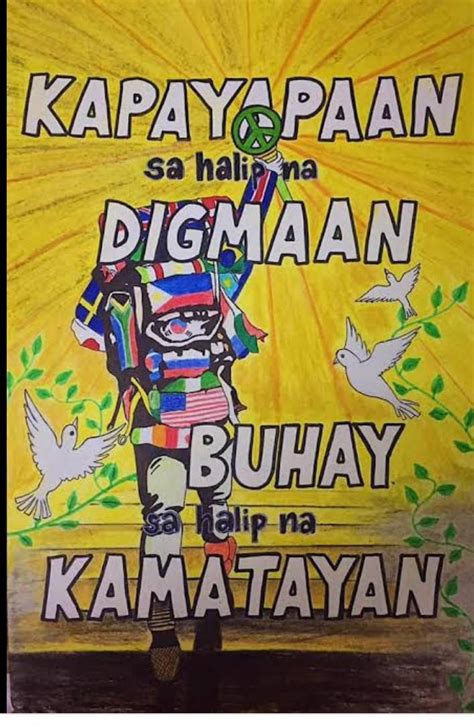 Slogan Para Sa Kapayapaan Brainly Ph