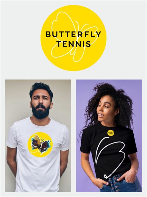 Butterfly Tennis Club Sign Graphic Design