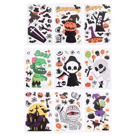 Halloween Clings Window Stickers Decorations Decals Sticker Static Electricity Decoration Scary