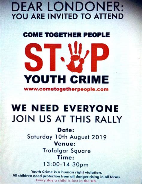 2019 Stop Youth Crime | cometogetherpeople