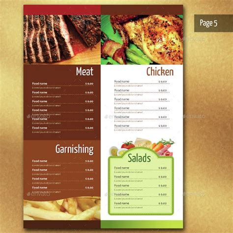 14+ Free Restaurant Menu Templates | Word, Excel & PDF Templates