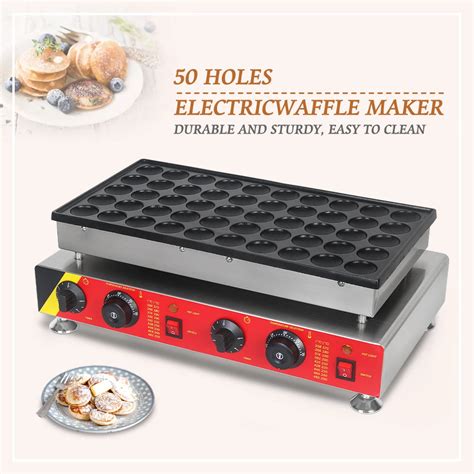 Itop Poffertjes Maker Mini Pancake Machine Holes Electric Waffles