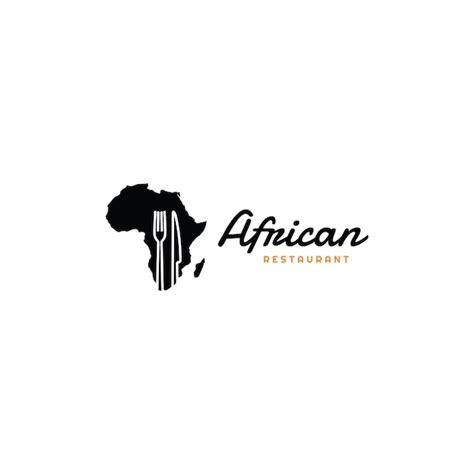 Premium Vector African Restaurant Logo Vector Design Template