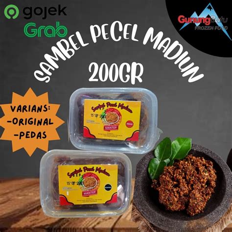 Jual Sambel Pecel Madiun Gr Varians Original Pedas Shopee Indonesia