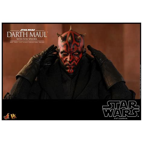 PO Hot Toys DX17 Star Wars Episode I The Phantom Menace Darth Maul With Sith Speeder