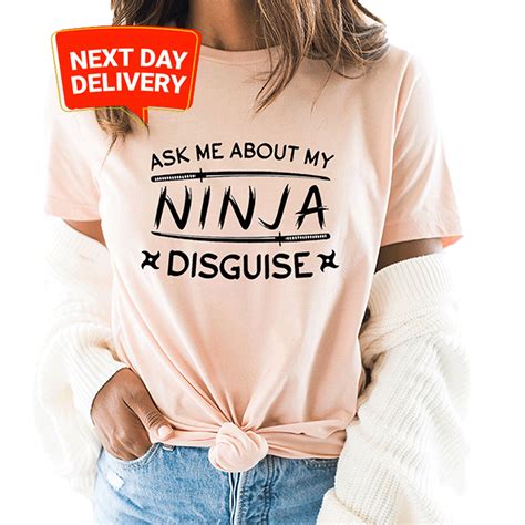 Ninja Shirt Men Funny Ninja Shirt Mens Funny T Shirt Mens Cool Shirt