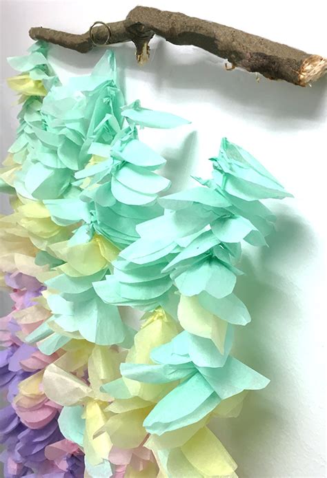 Tissue Paper Flower Garland Diy Tutorial For Stunning Decor