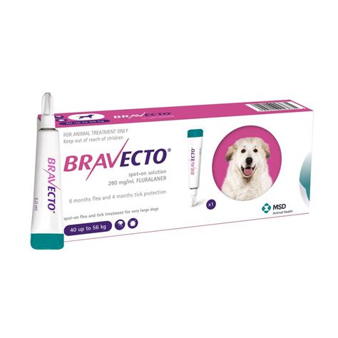 Бравекто Спот-Он (Bravecto Spot-On) капли для собак 40-56 кг, 1400 мг ...