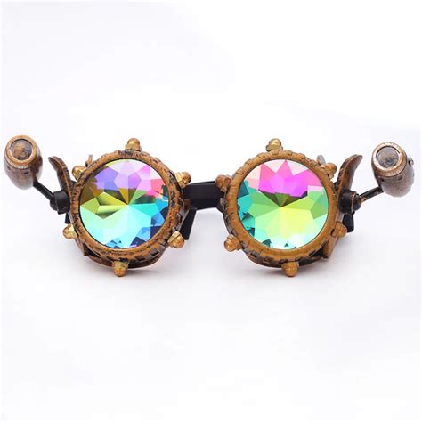 New Design Kaleidoscope Colorful Glasses Rave Festival Party Edm