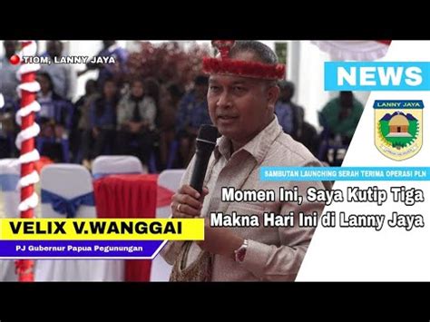 Sambutan Pj Gubernur Pp Paskah Launching Serah Terima Operasi Plt Di