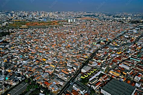 Vista aérea da favela de Heliópolis São Paulo Brasil Stock Photo