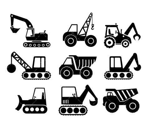 Construction Trucks SVG Bundle, PNG, PDF, Construction Trucks ...