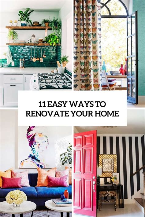 11 Easy Ways To Renovate Your Home DIY Renovations Home Home Renovation