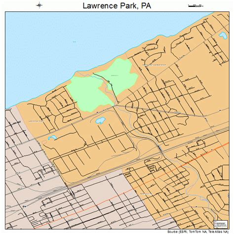 Lawrence Park Pennsylvania Street Map 4241992