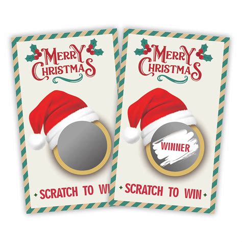 Buy Christmas Scratch Off Game Cards Christmas Party Game Cards