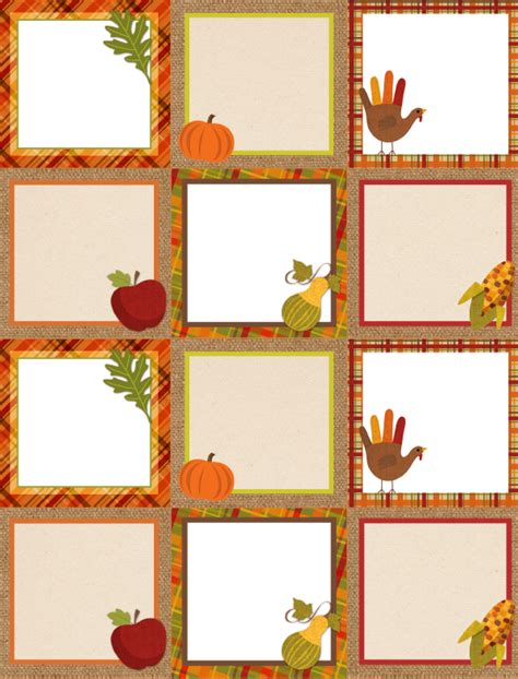 Free Printable Fall Cubby Tags - Printable Word Searches