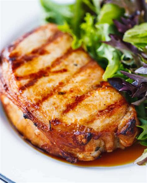 Grilled Beer Marinated Pork Chops