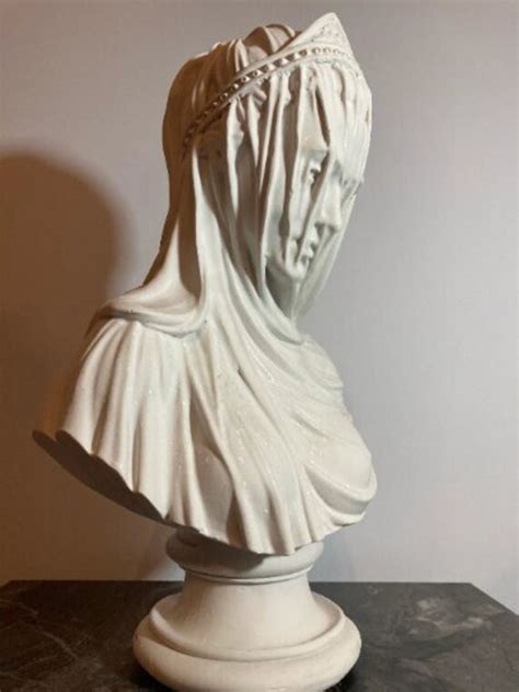 Virgin Mary Virgin Mary Statue Veiled Lady Bust Veiled Etsy