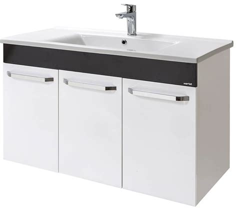 Шкаф с умывальником Martat Menekse 100 White/Black – PandaShop.md ...