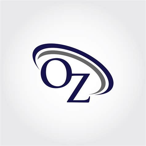 Monogram Oz Logo Design By Vectorseller Thehungryjpeg