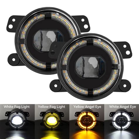 Rodada Led Dianteiro Luzes De Nevoeiro De Condu O Polegada Jeep Grand