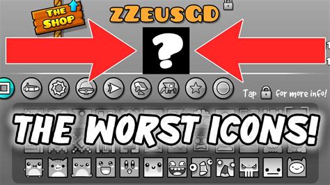 The Worst Icon Set In Geometry Dash Youtube